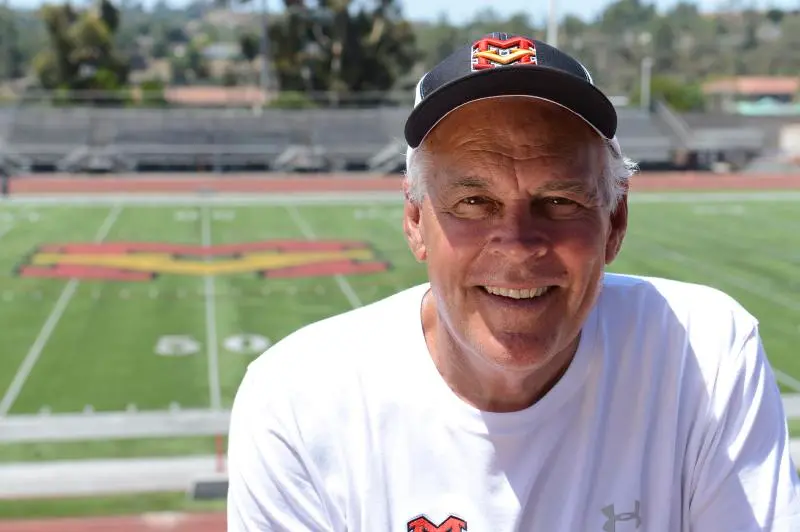 Coach Bob Johnson on the field at Mission Viejo
